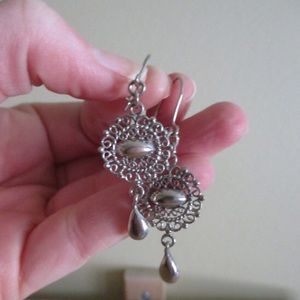 Vintage Sterling Filagree Earrings